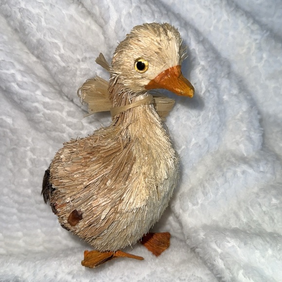 Vintage straw/feathers duck set of three -family - Picture 14 of 14